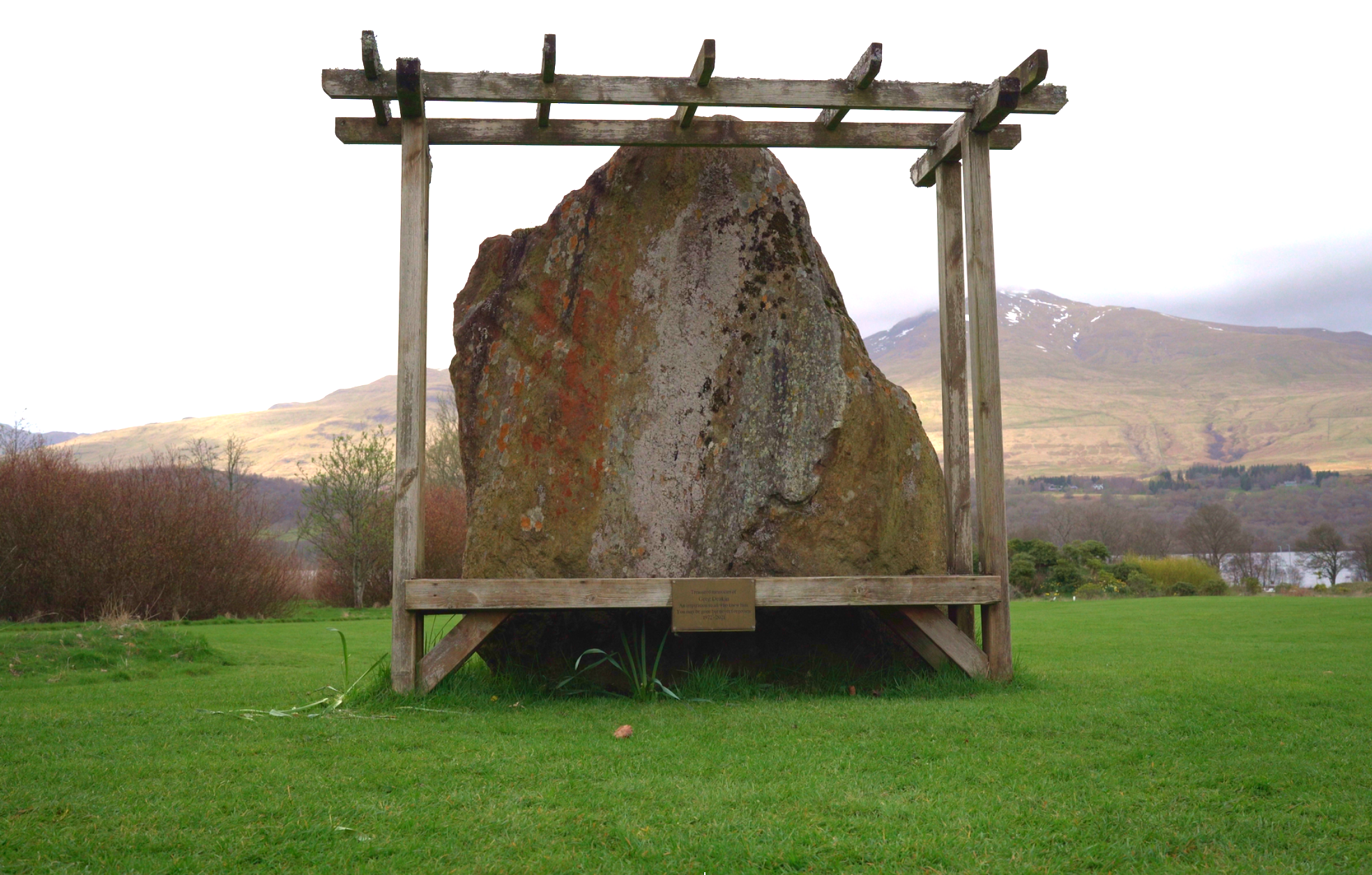 Standing Stone beside Loch Tay